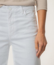 Meg Optic White High Rise Wide Hem Wide Leg Jean