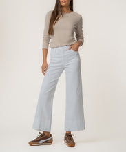 Meg Optic White High Rise Wide Hem Wide Leg Jean