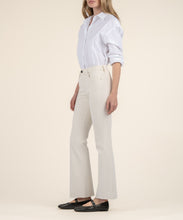 Stella High Rise Ecru Flare Raw Hem Jean