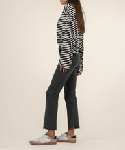 Kelsey Pewter Green High Rise Fab Ab Ankle Flare Jean