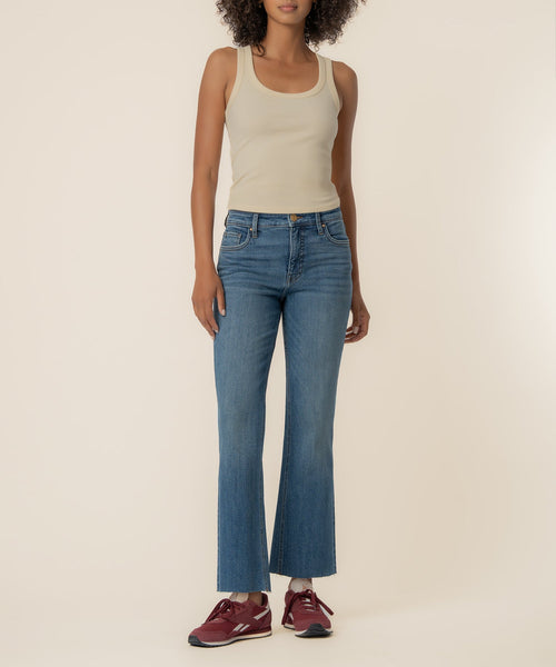 Kelsey Wonderful High Rise Ankle Flare Jean