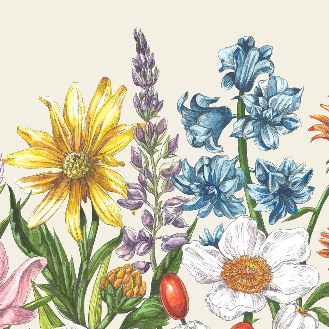 Wildflower Cocktail Napkin