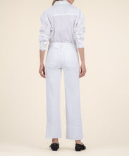 Charlotte High Rise Fab Ab Wide Leg Roll Up Jean