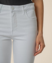 Stella Optic White High Rise Wide Hem Flare Jean