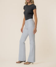 Stella Optic White High Rise Wide Hem Flare Jean