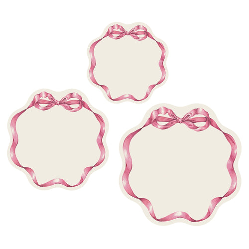 PInk Bow Serving Papers