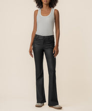 Kelly Matte Black High Rise Kick Flare Jean