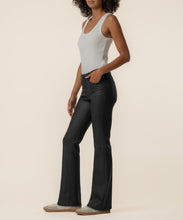 Kelly Matte Black High Rise Kick Flare Jean