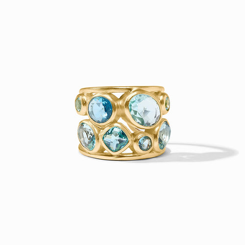 Kaleidoscope Statement Ring-Bahamian Blue