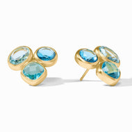 Kaleidoscope Statement Stud-Bahamian Blue