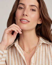 Elisa Figaro Gold Chain Pendant Necklace-Iridescent Abalone