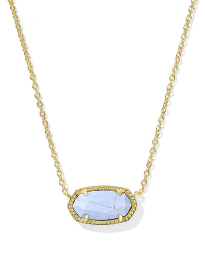 Elisa Pendant Necklace-Varigated Light Blue
