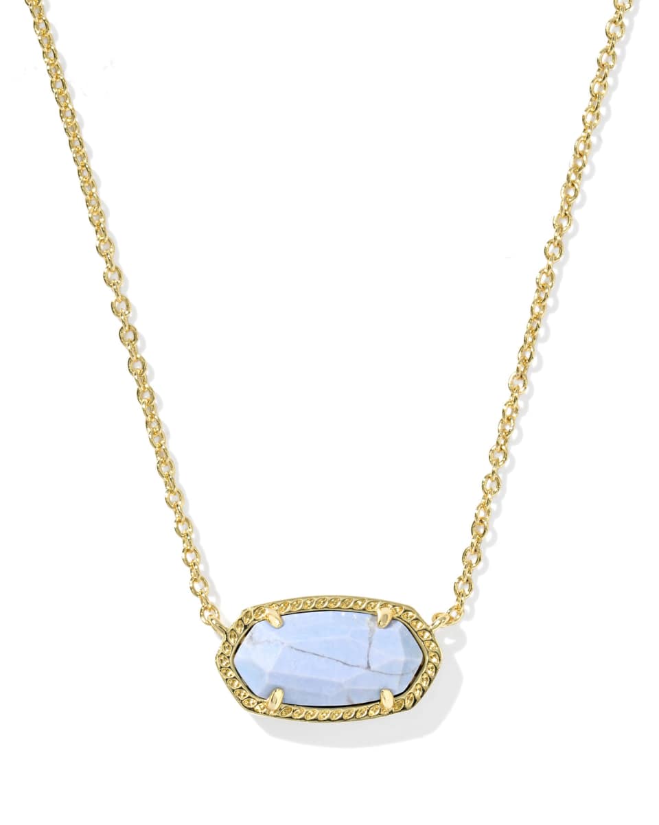 Elisa Pendant Necklace-Varigated Light Blue