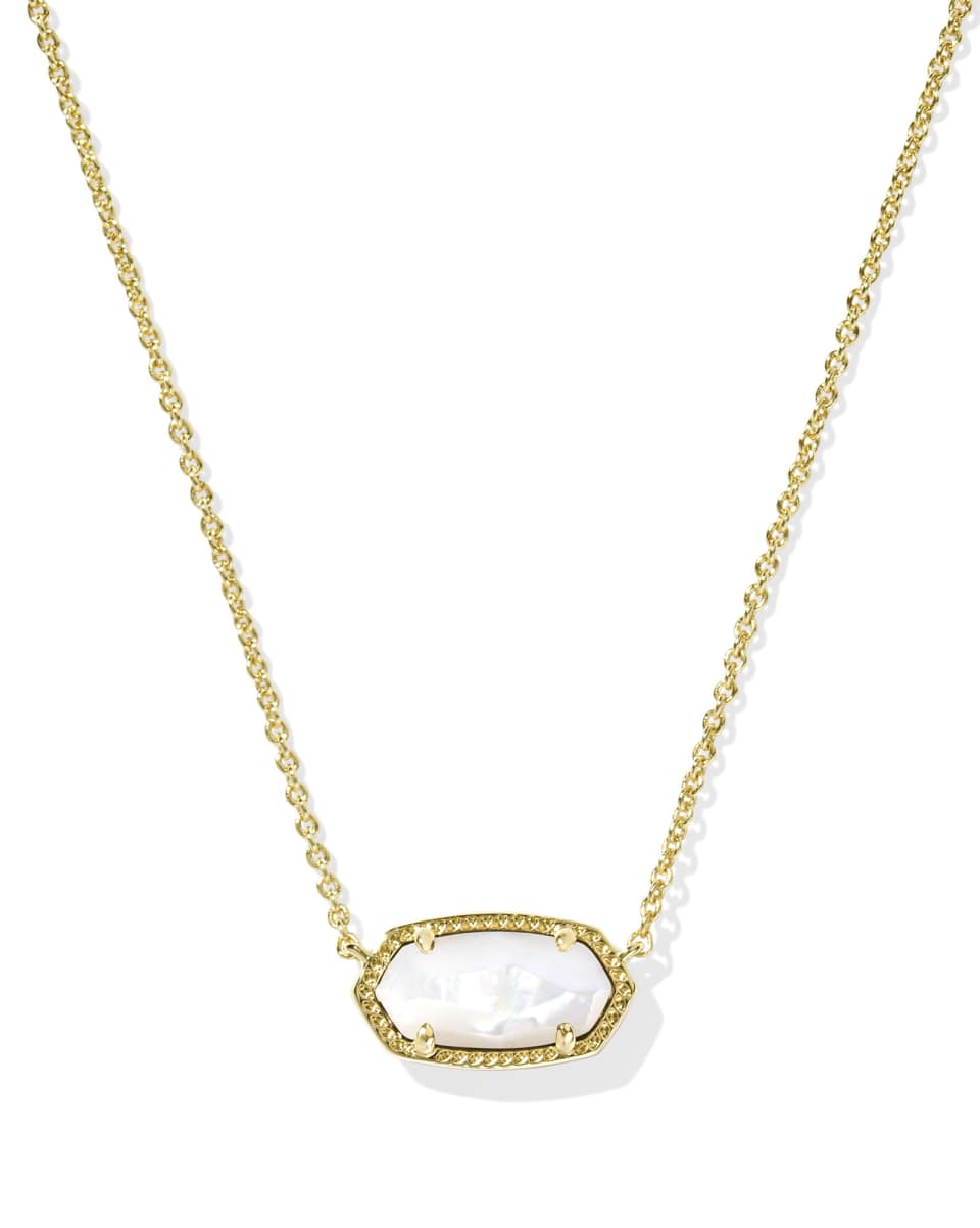 Grayson Stone Pendant Necklace-Mother of Pearl