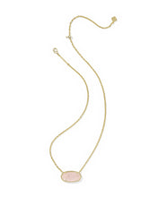 Elisa Rose Quartz Statement Short Pendant Necklace