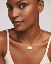 Elisa Kyocera Opal Statement Short Pendant Necklace