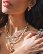 Krista Lace Gold Huggie Earring