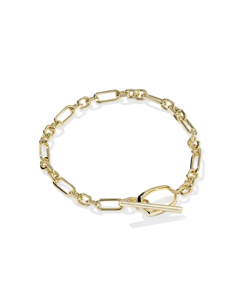 Sylvia Gold Metal Link Chain Bracelet