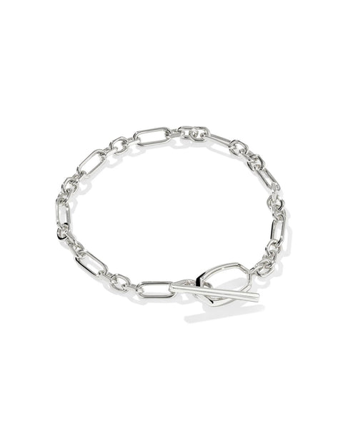 Sylvia Silver Metal Link Chain Bracelet