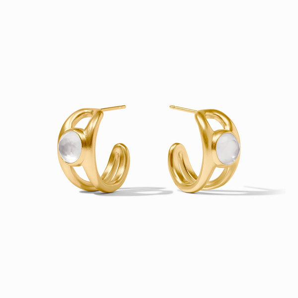 Laguna Crystal Stone Hoop