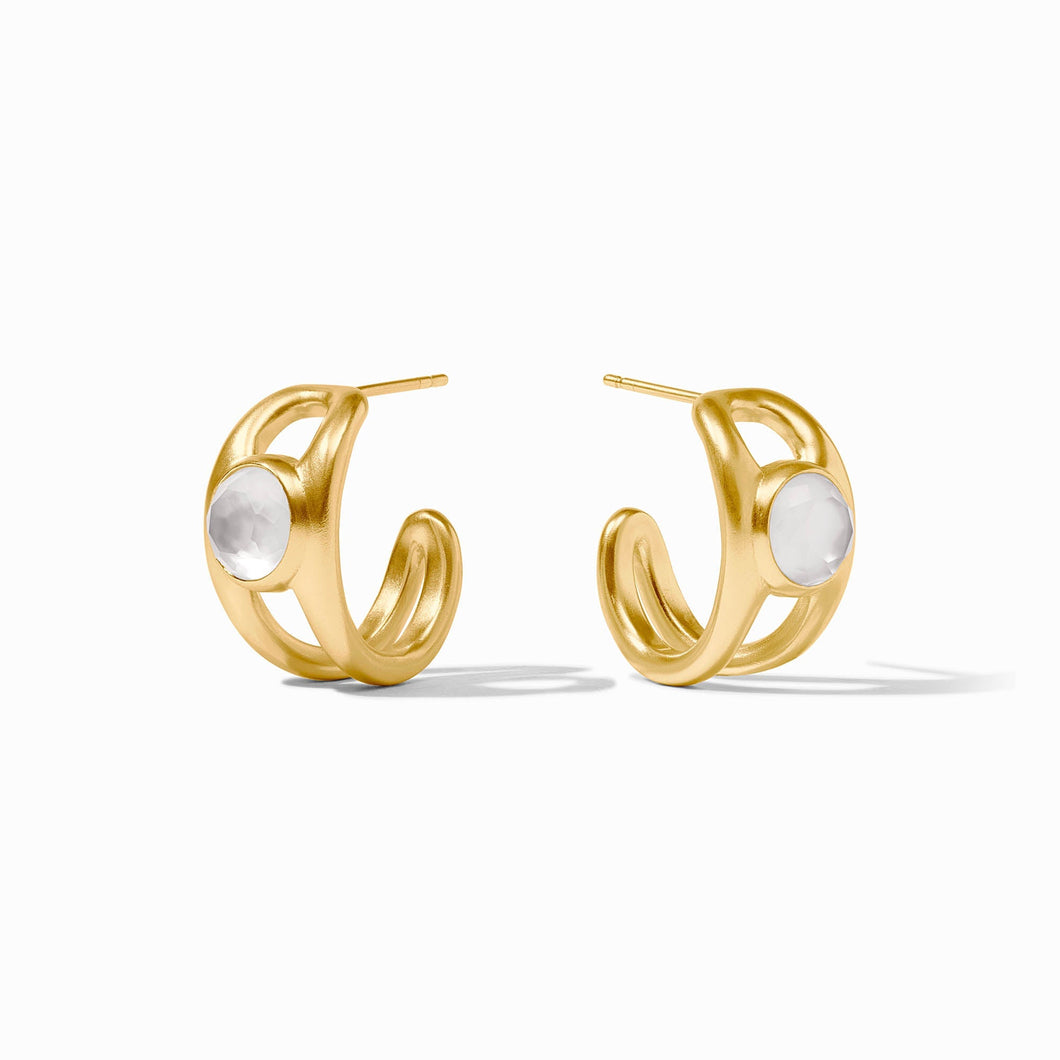 Laguna Crystal Stone Hoop