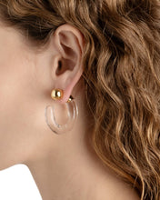 Liquid Lucite Front Back Hoop Earring