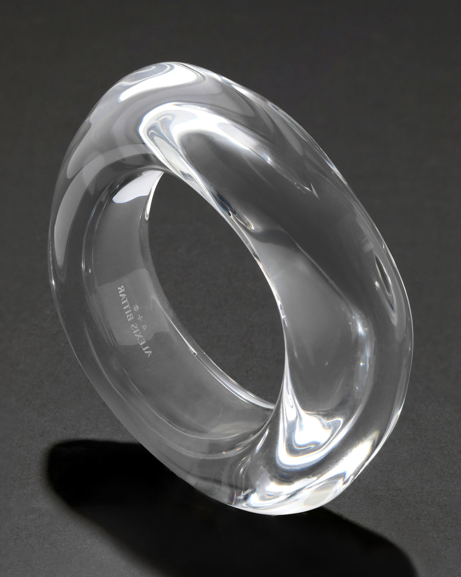 Liquid Lucite Wave Bangle-Large