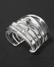 Liquid Lucite Wide Ripple Cuff
