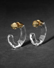 Liquid Lucite Front Back Hoop Earring