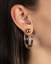 Liquid Lucite Front Back Hoop Earring