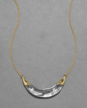Liquid Lucite Large Crescent Necklace