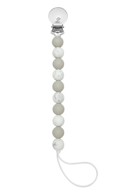LOLLI PACIFIER CLIP-MARBLE GREY