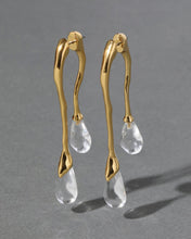 Lucite Front Back Double Drop Earring