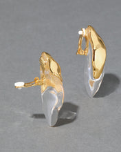 Lucite Molten Clip On Earring