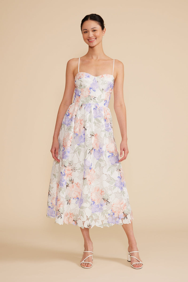 Edda Lace Midi Dress
