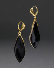 Gold Luminous Lucite Petal Leverback Earring