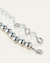 Lyra Rhodium Clear Necklace