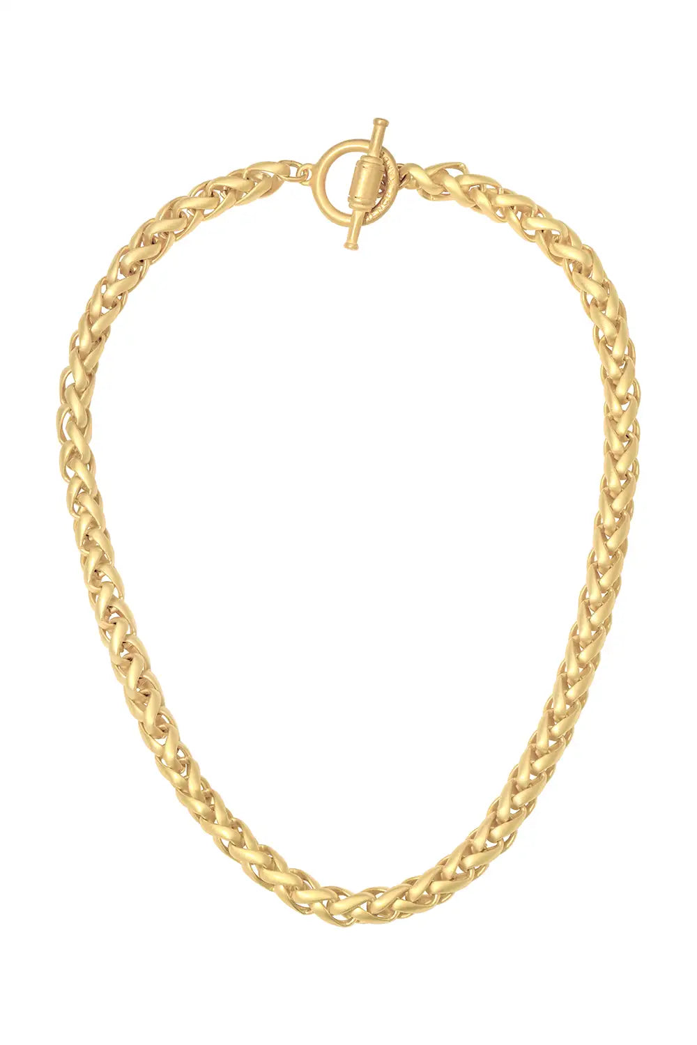 24k Plated Chevel Chain Necklace