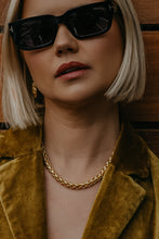 24k Plated Chevel Chain Necklace