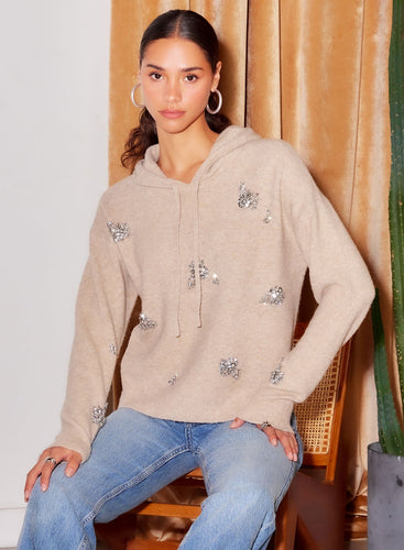 Krystal Embellished Hoodie