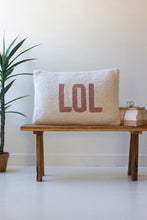 LOL Hand Hooked Pillow