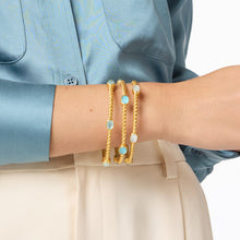 NASSAU STONE BANGLE- CAPRI BLUE- SMALL