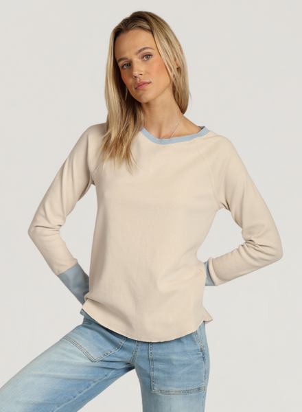 Contrast Rib Raglan