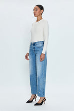 Lexi Confetti Vintage Mid Rise Bowed Straight Jean