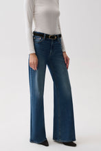 Vivian Blue Depths Mid Rise Wide Leg Jean