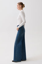Vivian Blue Depths Mid Rise Wide Leg Jean