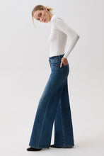 Vivian Blue Depths Mid Rise Wide Leg Jean