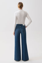 Vivian Blue Depths Mid Rise Wide Leg Jean