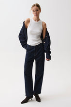 Beau Nightfall Seamed Crescent Raw Jean