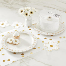 COCKTAIL NAPKIN- DIE CUT WHITE FLOWER